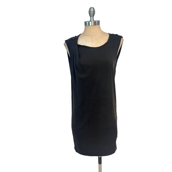 Armani Exchange Black Sleeveless Drape Back Dress XS - Picture 1 of 4